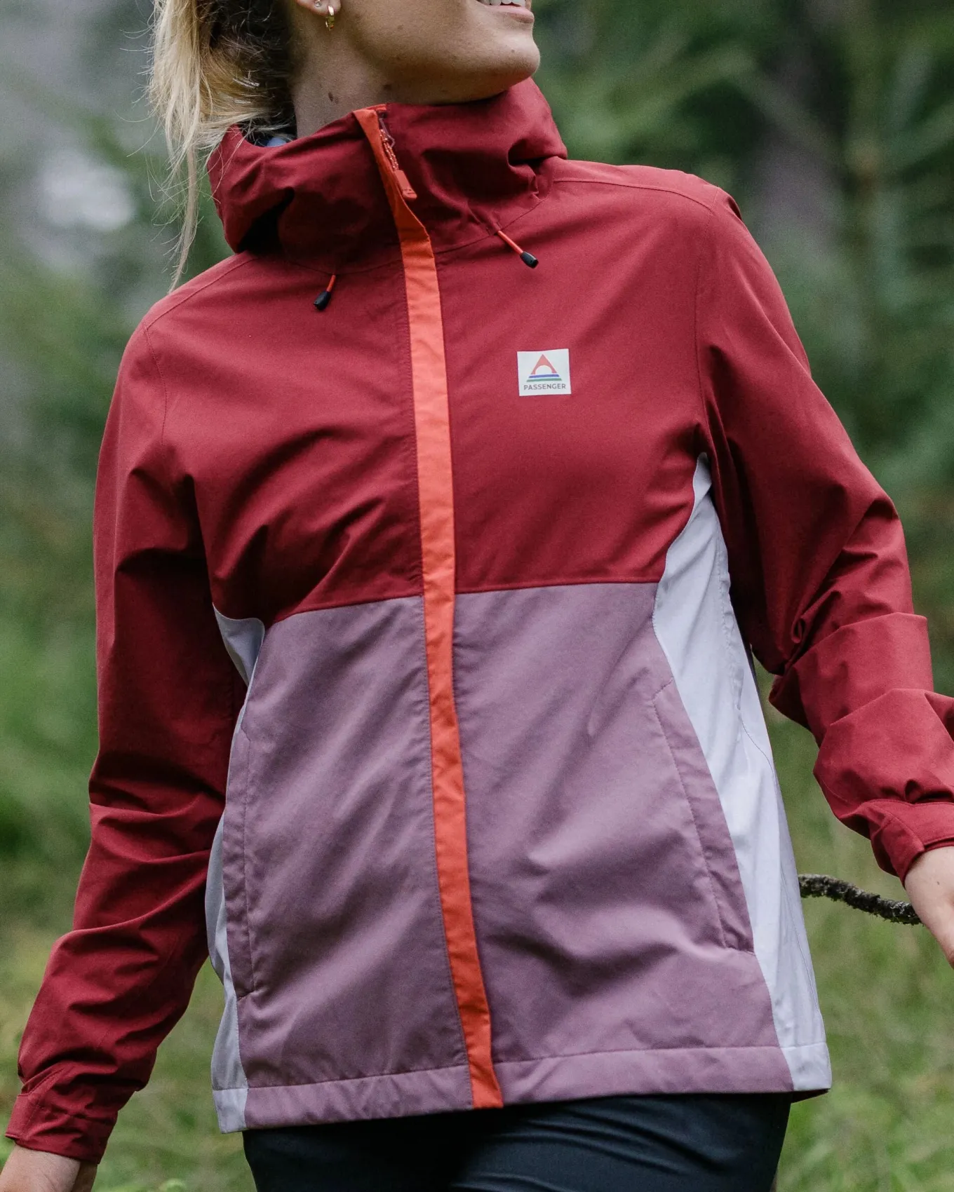 Rainstorm recycelte wasserdichte Jacke - Waldbeere/Beere
