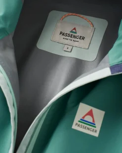 Rainstorm recycelte wasserdichte Jacke - Tiefsee/Brandungsspray
