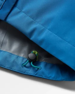 Rainstorm recycelte wasserdichte Jacke - Grau Blau/Blaustahl