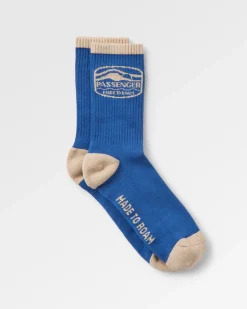 Rambler Crew-Socken mittelschwerer Stoff - Mondlichtblau