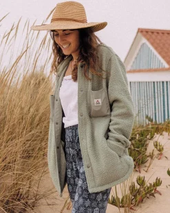 Rappel Recyceltes Sherpa Oversized Hemd - Pistazie