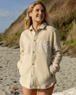 Rappel Recyceltes Sherpa Oversized Hemd - Hafermehl