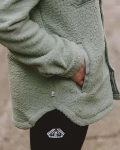 Rappel Recyceltes Sherpa Oversized Hemd - Pistazie