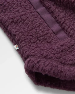 Rappel Recyceltes Sherpa Oversized Hemd - Tief Pflaume