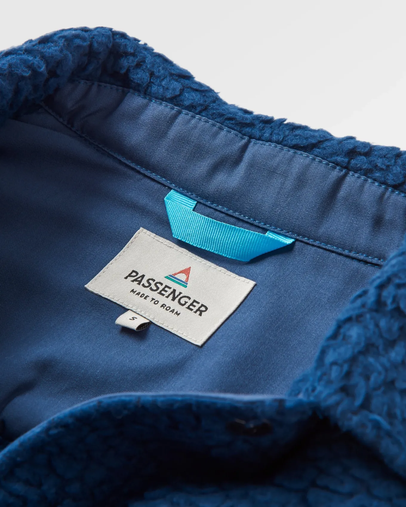 Rappel Recyceltes Sherpa Oversized Hemd - Dunkler Denim
