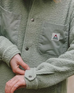 Rappel Recyceltes Sherpa Oversized Hemd - Pistazie