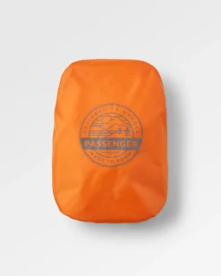 Recycelte wasserdichte Rucksackhülle (18-35L) - Sonnenaufgang Orange