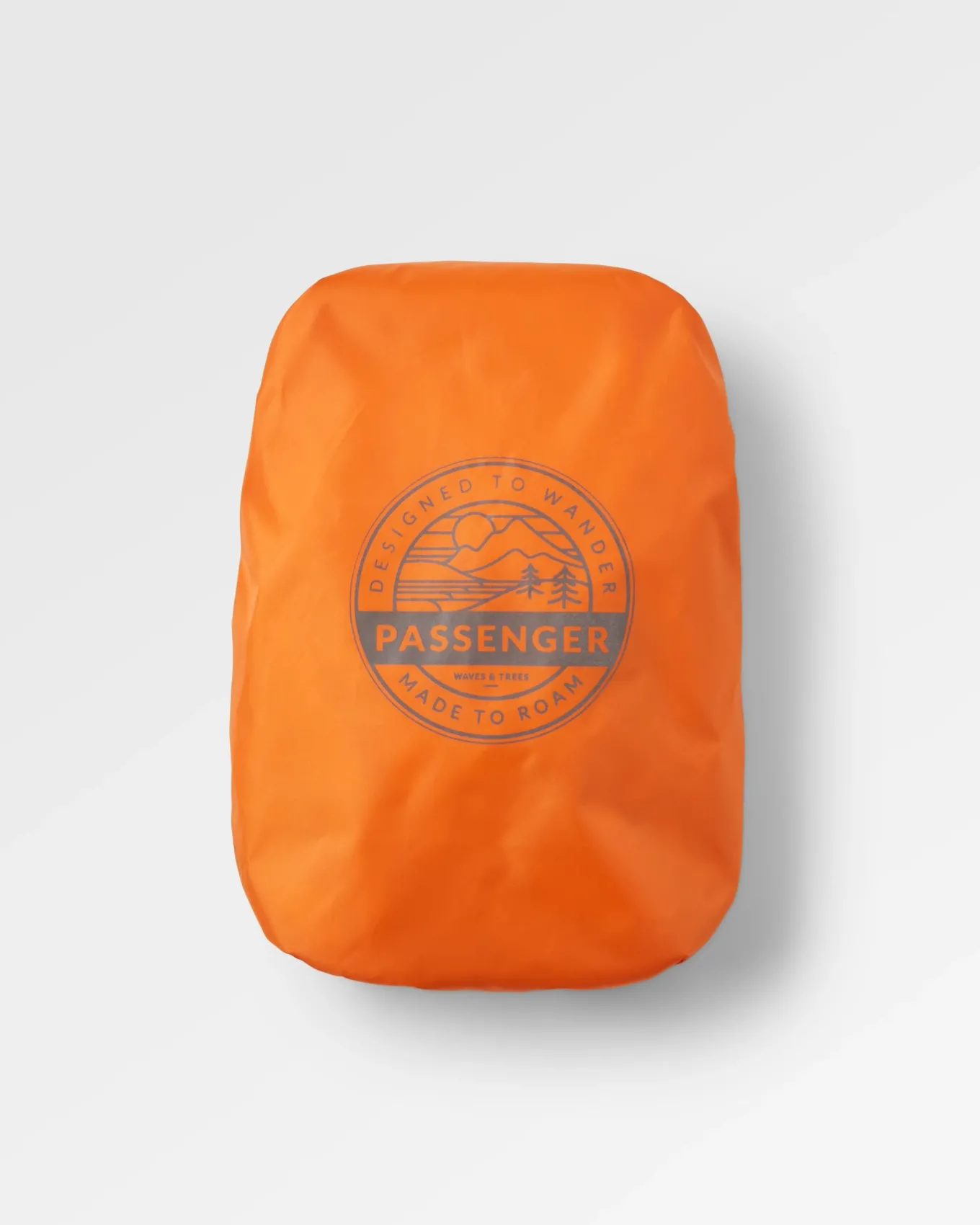Recycelte wasserdichte Rucksackhülle (18-35L) - Sonnenaufgang Orange