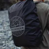 Recycelte wasserdichte Rucksackhülle (18-35L) - Schwarz