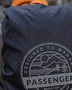 Recycelte wasserdichte Rucksackhülle (18-35L) - Schwarz