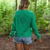 Remote Sweatshirt aus recycelter Baumwolle - Grüne Fichte