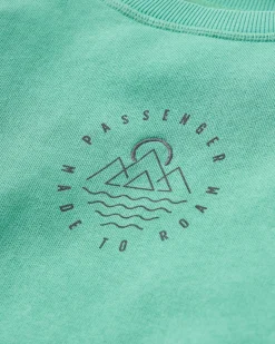 Remote Sweatshirt aus recycelter Baumwolle - Grüne Fichte