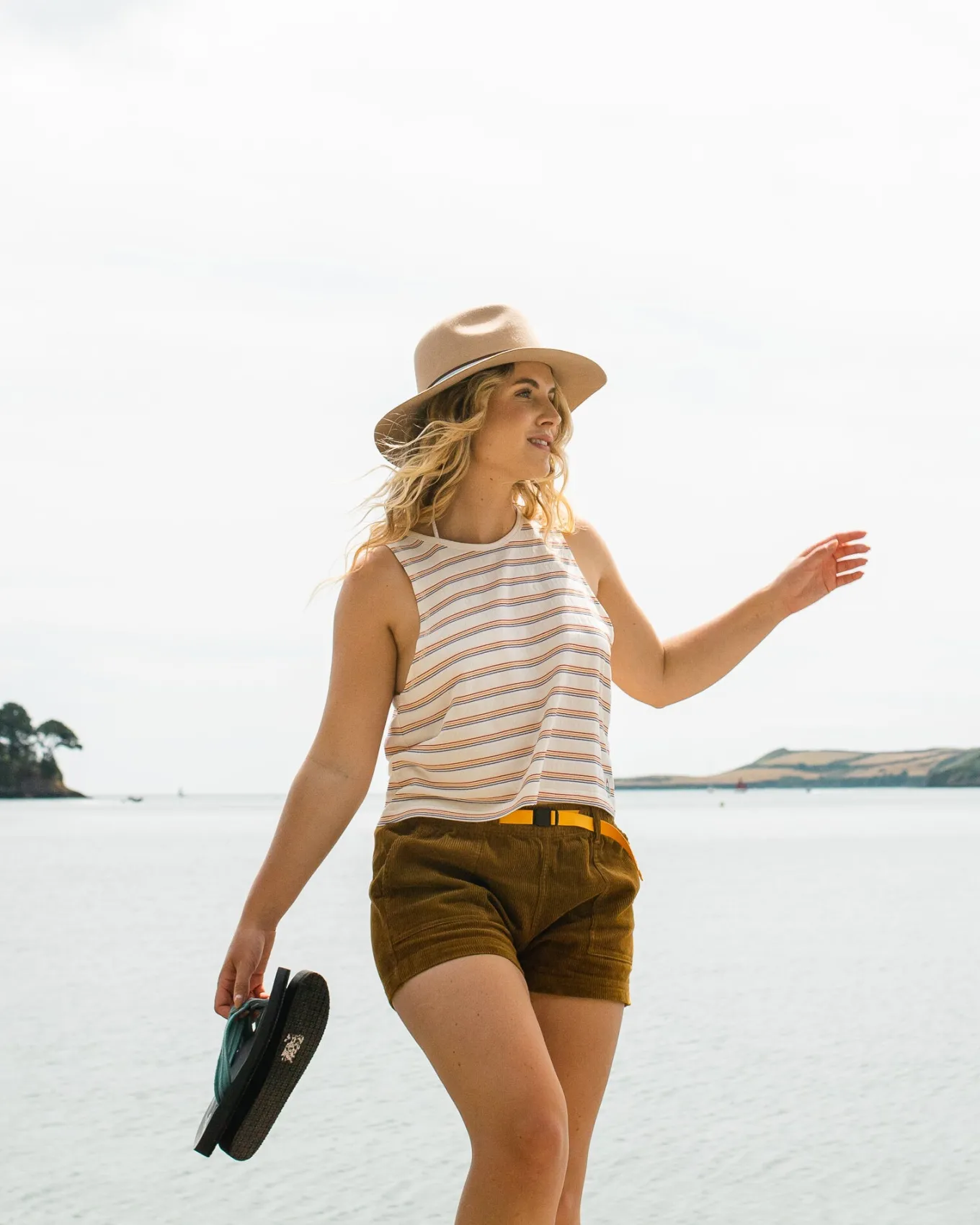 Retro Vibes Bio-Baumwolltop - Retro-Streifen