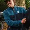 Ridge 2.0 Full Zip Recyceltes Polar-Fleece - Gezeitenblau/Sattes Marineblau
