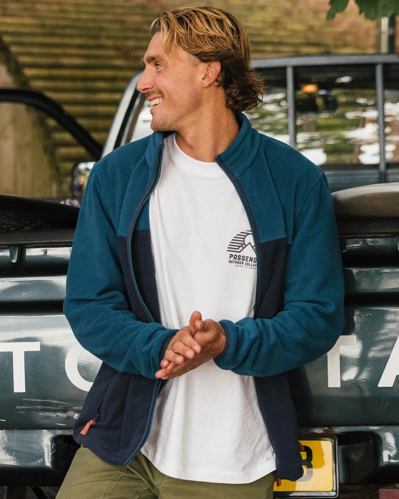 Ridge 2.0 Full Zip Recyceltes Polar-Fleece - Gezeitenblau/Sattes Marineblau