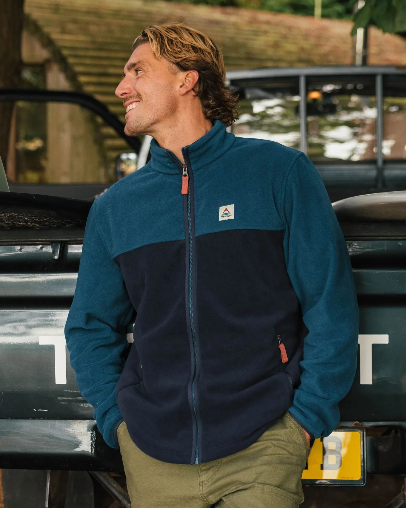 Ridge 2.0 Full Zip Recyceltes Polar-Fleece - Gezeitenblau/Sattes Marineblau