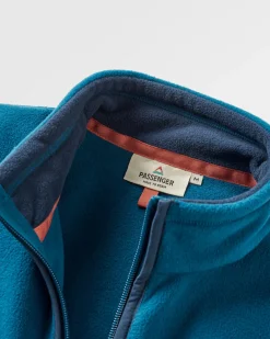 Ridge 2.0 Full Zip Recyceltes Polar-Fleece - Gezeitenblau/Sattes Marineblau