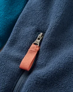 Ridge 2.0 Full Zip Recyceltes Polar-Fleece - Gezeitenblau/Sattes Marineblau