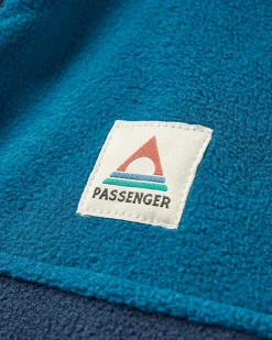 Ridge 2.0 Full Zip Recyceltes Polar-Fleece - Gezeitenblau/Sattes Marineblau