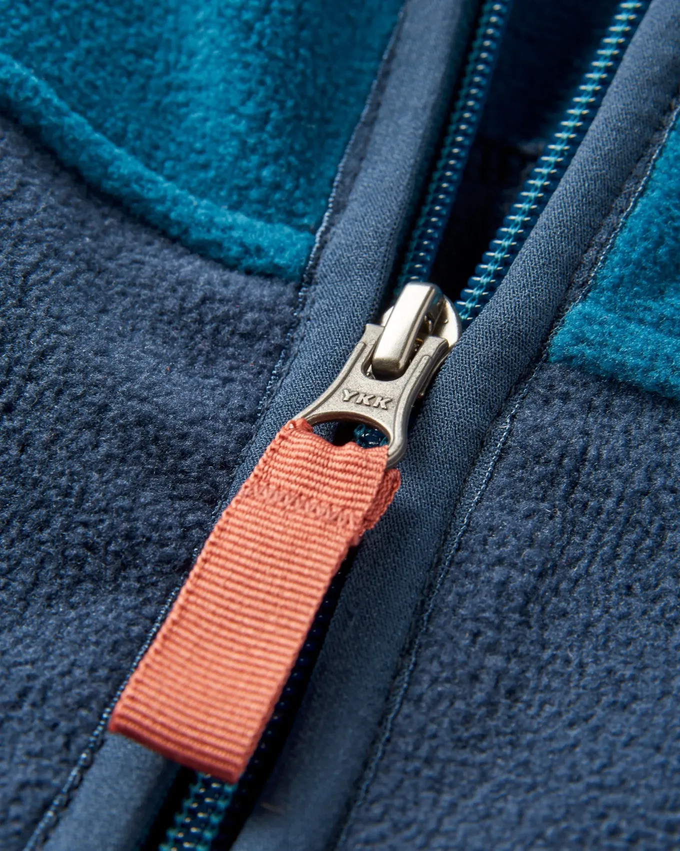 Ridge 2.0 Full Zip Recyceltes Polar-Fleece - Gezeitenblau/Sattes Marineblau