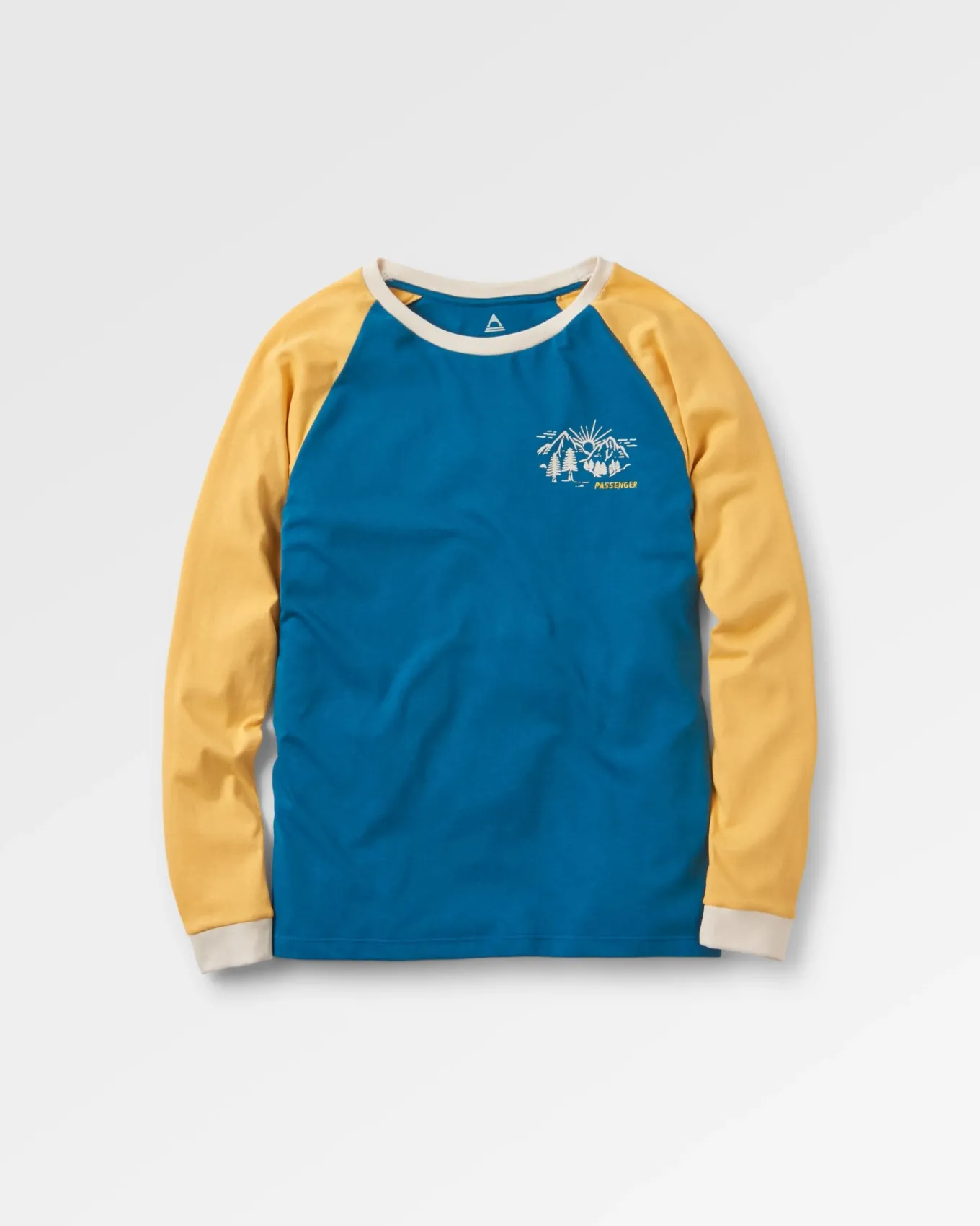 Riser 2.0 recyceltes Baumwoll-Langarmshirt - Blaue Koralle
