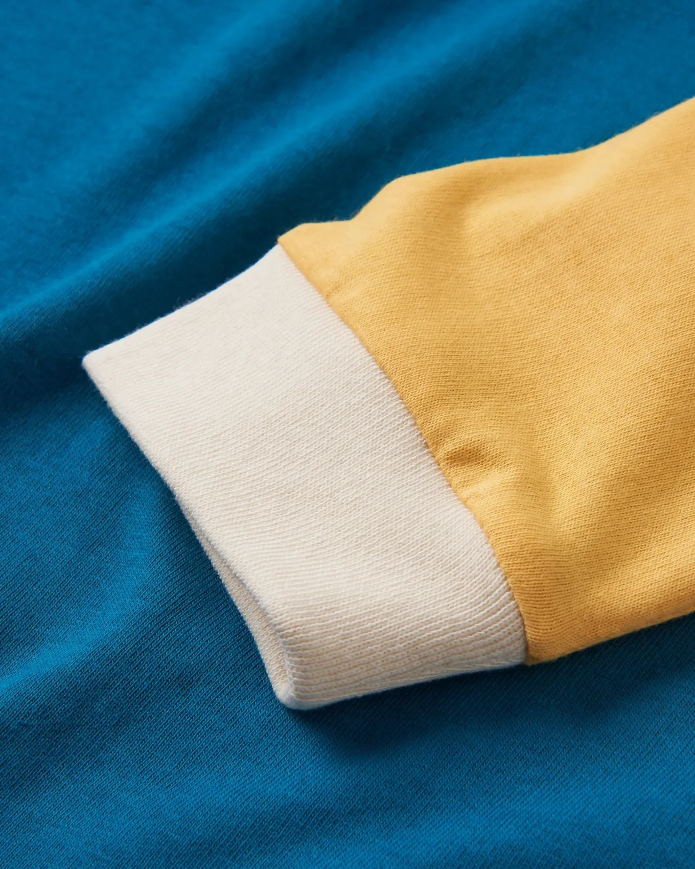 Riser 2.0 recyceltes Baumwoll-Langarmshirt - Blaue Koralle