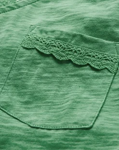 Rivergate recyceltes Baumwoll-Top - Khaki