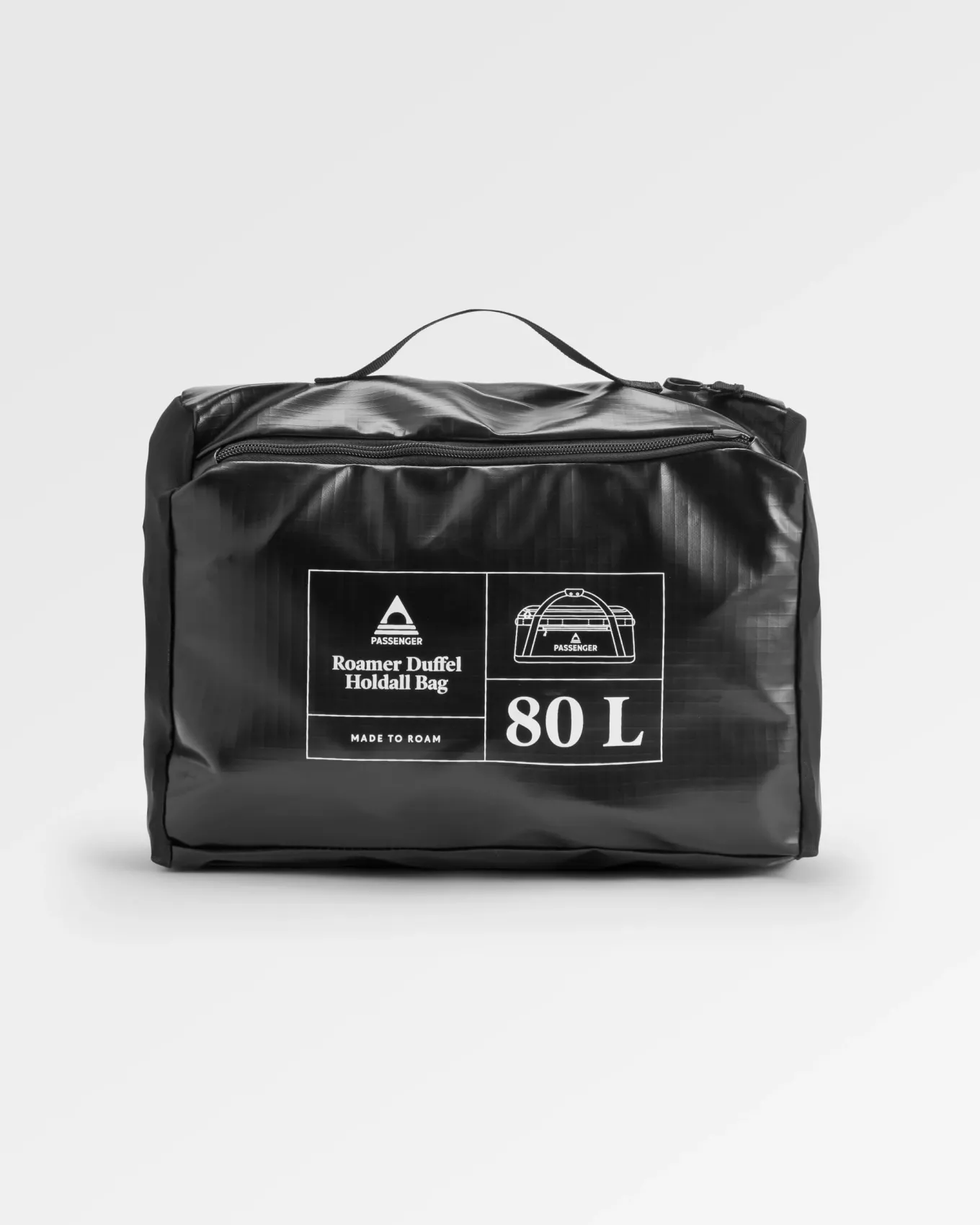 Roamer Recycelte 80L Reisetasche - Schwarz