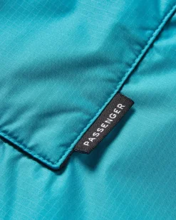 Roaming recycelter Sherpa-Surfponcho - Viridiangrün/Orchidee