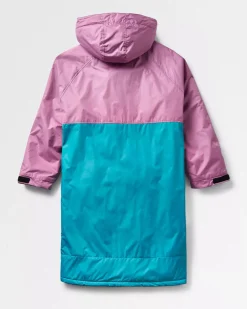 Roaming recycelter Sherpa-Surfponcho - Viridiangrün/Orchidee
