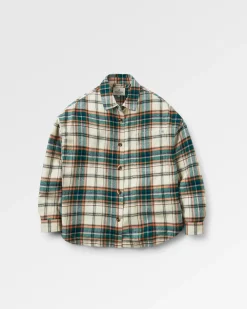 Rootsy 2.0 Bio Langarmshirt - Birke/Regenwald-Karo
