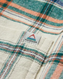 Rootsy 2.0 Bio Langarmshirt - Birke/Regenwald-Karo