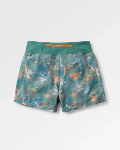 Roundtrip Recycelte Allzweck-Trail-Shorts - Palm Camo Tiefsee