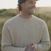 Sandbar Kabelstrickpullover - Stein