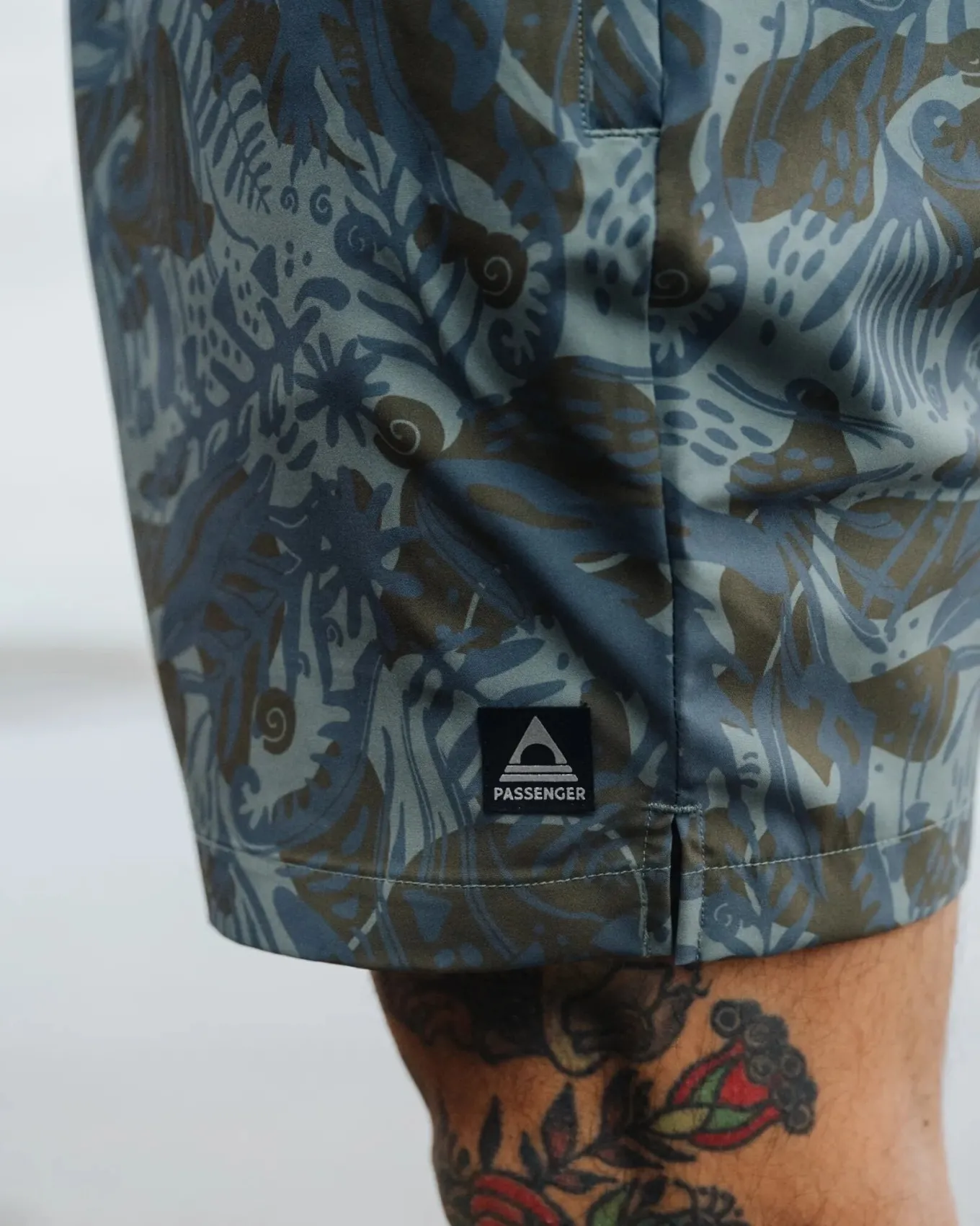 Sandune Wandershorts - Abstrakte Seealge Pistazie