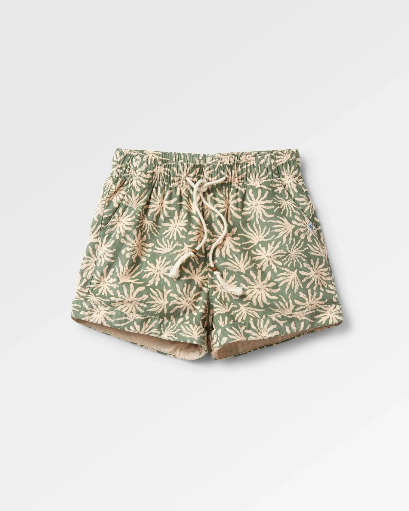 Santosa Bio-Baumwolle Cord-Shorts - Seegras Pistazie
