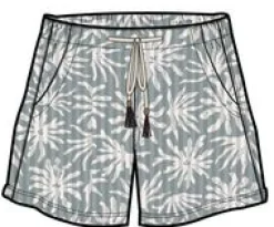 Santosa Bio-Baumwolle Cord-Shorts - Seegras Pistazie