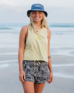 Santosa Gewebte Shorts - Vintage Patchwork Marineblau