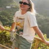 Seasonal Oversized T-Shirt aus recycelter Baumwolle - Birke