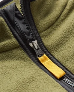 Set Off recycelter Polar 1/4 Zip Fleece - Khaki