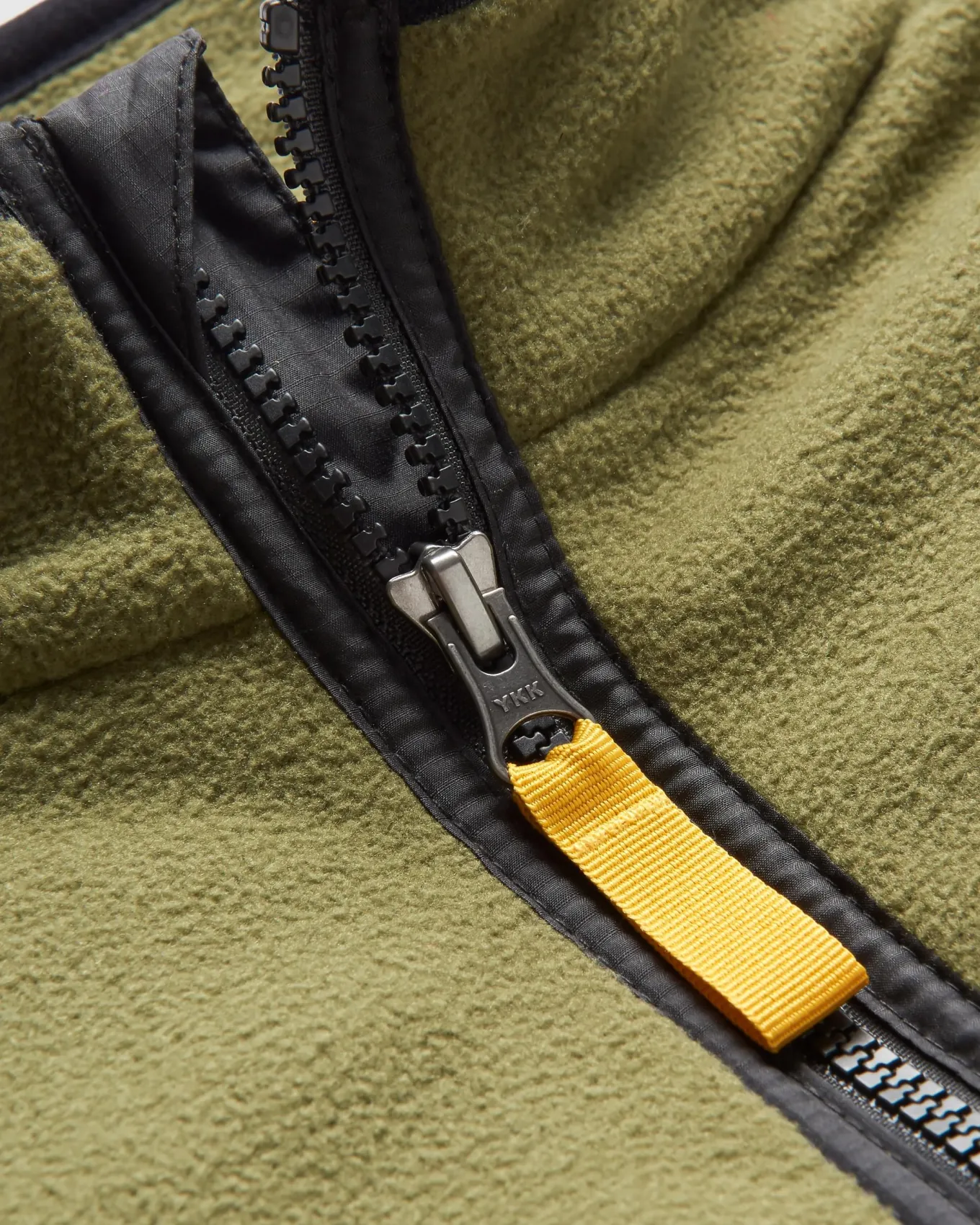 Set Off recycelter Polar 1/4 Zip Fleece - Khaki