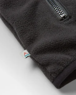 Set Off recycelter Polar 1/4 Zip Fleece - Berg Geo Holzkohle
