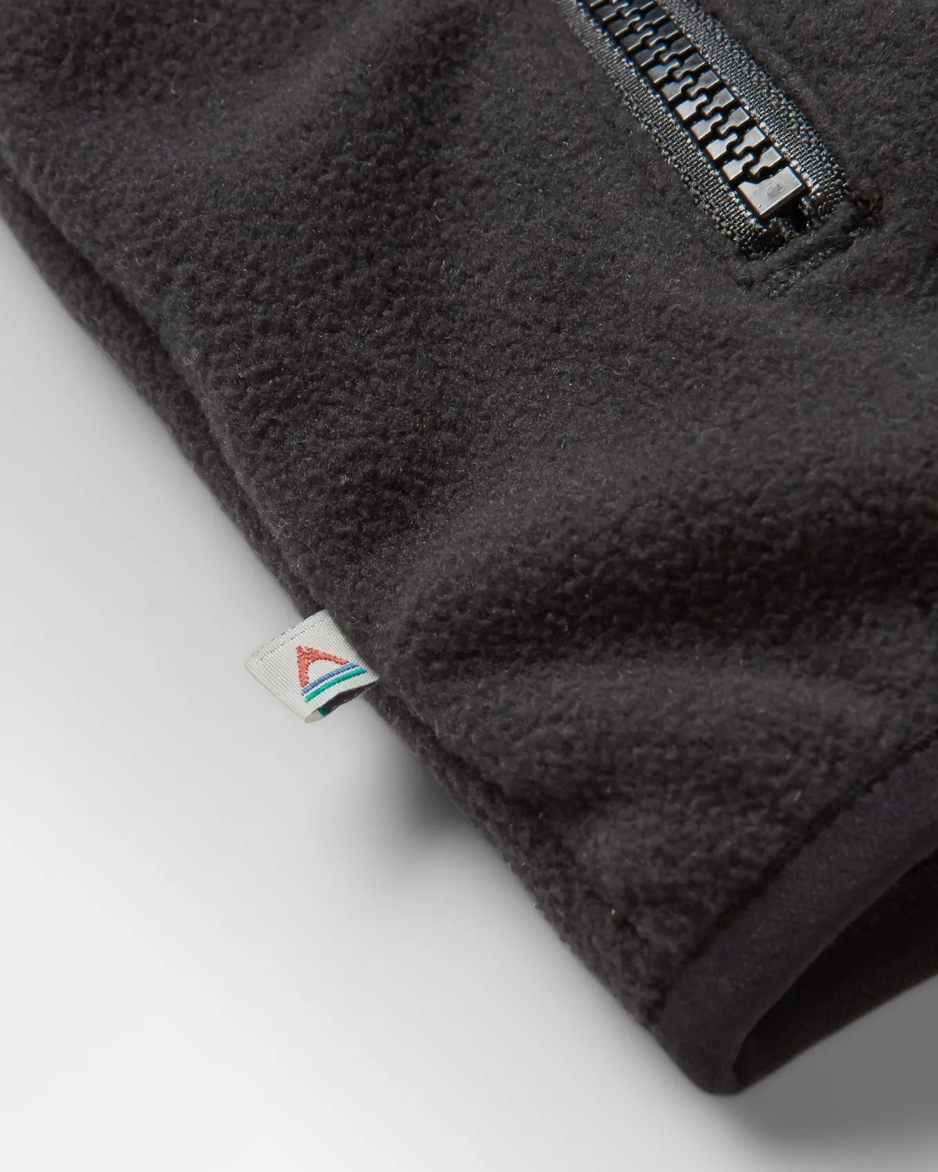 Set Off recycelter Polar 1/4 Zip Fleece - Berg Geo Holzkohle