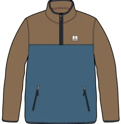 Set Off recycelter Polar 1/4 Zip Fleece - Khaki