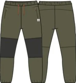 Set off recycelter Polar-Fleece-Jogger - Echtes Schwarz/ Khaki