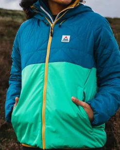 Singletrack Recycelte Thermore®-Isolierjacke - Korsarblau/ Dschungelgrün