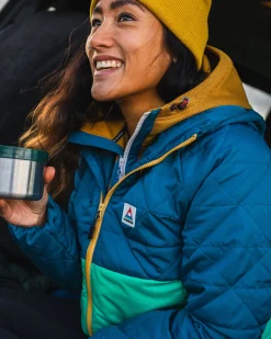 Singletrack Recycelte Thermore®-Isolierjacke - Korsarblau/ Dschungelgrün