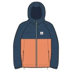 Singletrack Recycelte Thermore®-Isolierjacke - Dunkelblau/Aprikose