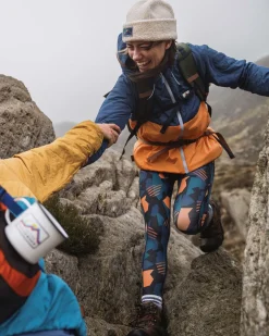 Singletrack Recycelte Thermore®-Isolierjacke - Dunkelblau/Aprikose