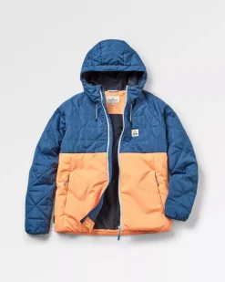 Singletrack Recycelte Thermore®-Isolierjacke - Dunkelblau/Aprikose